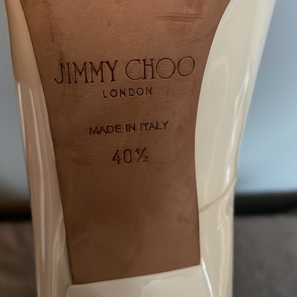 Jimmy Choo cream patent leather size 40.5 fits like 8.5 - Picture 7 of 8